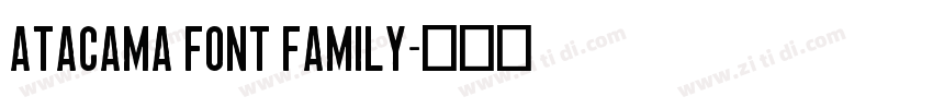 Atacama Font Family字体转换